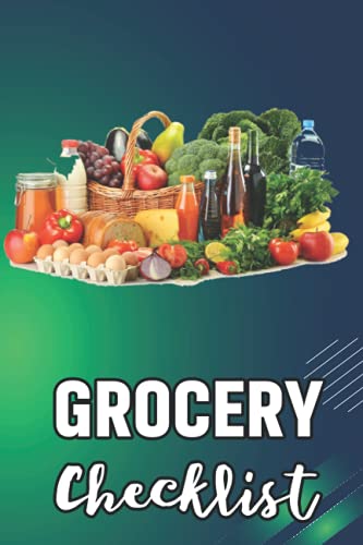 Grocery Checklist: Meal Planner and Grocery Shopping Check List | A notebook to plan your meals weekly | Meal Planner and Grocery List