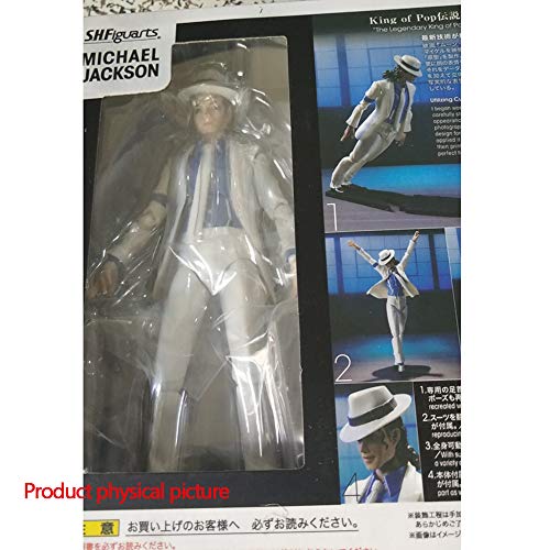 GUANGHHAO MJ Michael Jackson Anime Figura Figma 14cm-Figurita DecoracióN Adornos Coleccionables Juguete Animaciones Modelo De Personaje