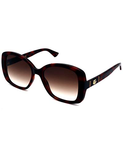 Gucci Gafas de Sol GG0762S Havana/Brown Shaded 56/18/145 mujer