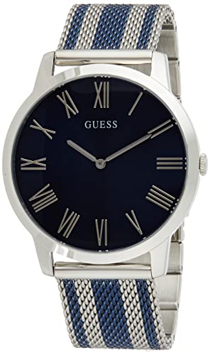 GUESS Reloj Analógico para Hombre de Cuarzo con Correa en Tela W1179G1