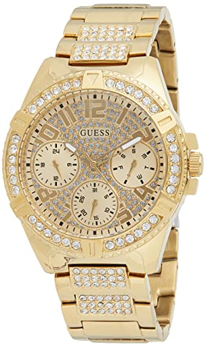 Guess Reloj Analógico para Mujer de Cuarzo con Correa en Acero Inoxidable W1156L2