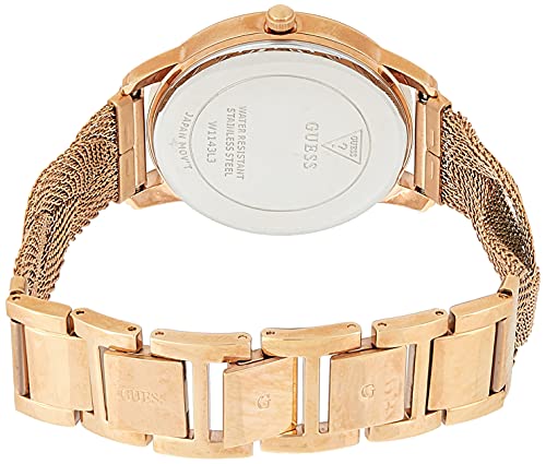 GUESS Reloj Analógico para Mujeres. de Cuarzo con Correa en Acero Inoxidable W1143L3