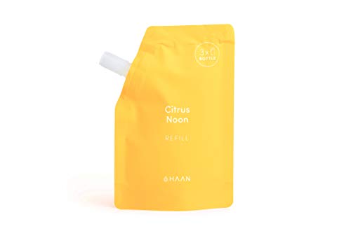 HAAN Desinfectante de Manos | BOLSA DE RECARGA para Dispensador HAAN | 100 ml | Desinfectante Hidratante con Aloe Vera | Antiséptico | Aroma Citrus Noon