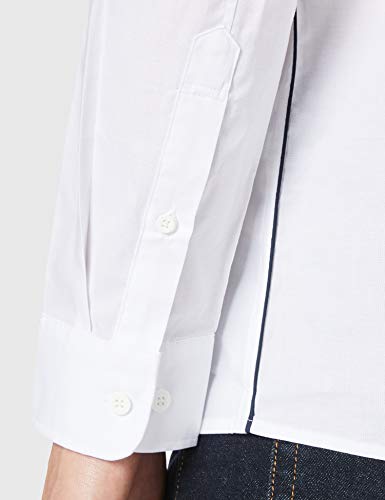 Hackett London Amr Essential Trim Camisa, 800 Blanco, S para Hombre