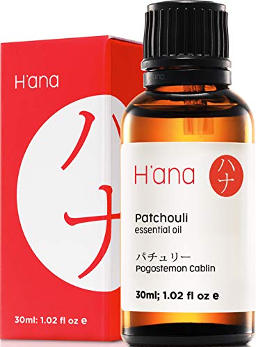 H'ana Aceite Esencial de Pachuli para Sueño - Aceite de Pachuli Puro para Relajación - 100 Natural Aceites Esenciales para Difusor Aromaterapia - 30ml