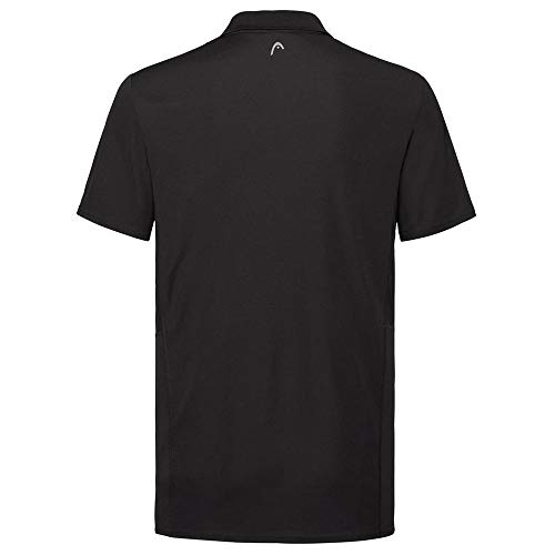 Head Club Tech Polo Shirt B, Camisa de Polo Unisex Niños, Black, Double Extra Large