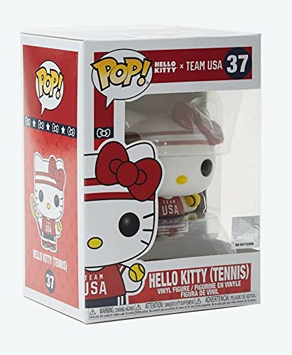 Hello Kitty Tennis Pop #37 Pop Sports Team USA figura de acción (relleno con protector EcoTek Pop y tarjeta de arte adicional)