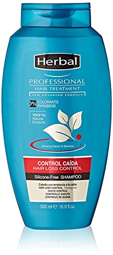 Herbal Professional Treatment Hair Loss Control Champú - 500 ml - [paquete de 3]