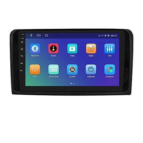 hizpo 9 Pulgadas Android 10 Autoradio Compatible para Benz ML & GL W164 2005-2012 GPS Navi Control del Volante Bluetooth Manos Libres WiFi 4GLTE DSP Dab Entrada de Vista Trasera USB