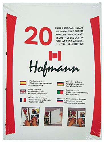 HOFMANN 9820 Paquete de 20 hojas autoadhesivas