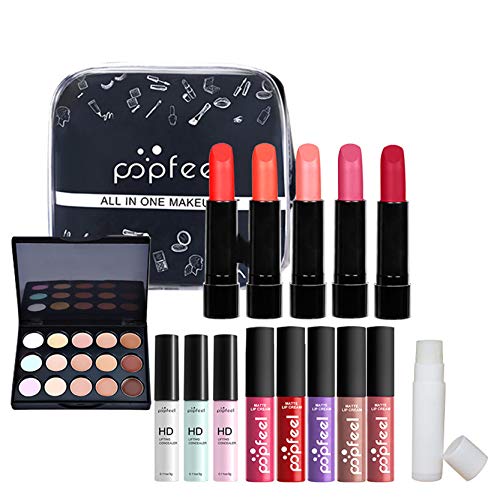 HoJoor Kit de maquillaje multiusos Paleta de Maquillaje Set Paleta de Sombras de Ojos Juego de Maquillaje Kit de Maquillaje para Mujeres y Niñas Caja de Regalo Cosméticos #077