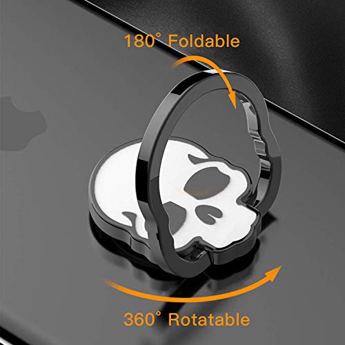 homEdge Agarre del Anillo del cráneo del teléfono Celular, 3 Paquetes 360 ° Titular Ajustable del Anillo de Dedo, Conveniente para el Soporte magnético Kickstand del Coche