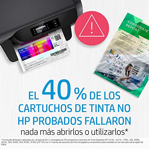 HP 901 CC656AE, Tricolor, Cartucho de Tinta Original, Compatible con impresoras de inyección de tinta HP Officejet All-in-One 4500, J4580, J4680