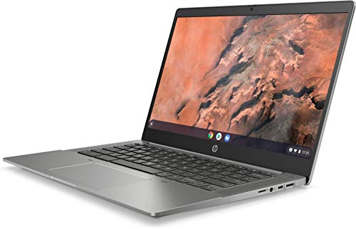 HP Chromebook 14b-na0004ns - Ordenador portátil de 14" FullHD (Ryzen 3-3250C, 8GB de RAM, 128GB SSD, gráficos integrados AMD Radeon, sistema operativo Chrome OS ) Plata - teclado QWERTY Español