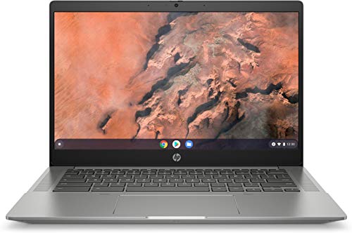 HP Chromebook 14b-na0004ns - Ordenador portátil de 14" FullHD (Ryzen 3-3250C, 8GB de RAM, 128GB SSD, gráficos integrados AMD Radeon, sistema operativo Chrome OS ) Plata - teclado QWERTY Español