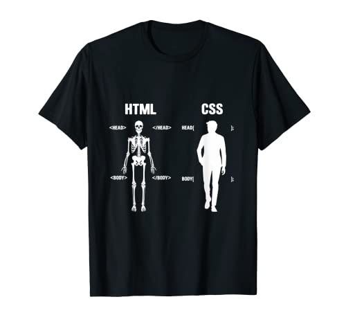 HTML CSS Programador Programación Computadora PC IT Regalo Camiseta