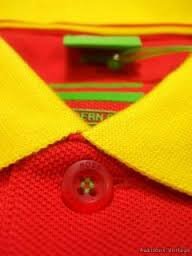 hugo jefe arrozal bandera polo verde etiqueta ajuste moderno, Rojo/Amarillo (Edición España), S