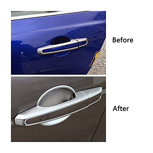 HUILING September Department Store CROMIO Estilo DE CROMING Ajuste para Jaguar E XE XF X260 XFL Pace Chrome Exterior Puerta Lado Cubierta Cubierta DE Cubierta DE MOLDADO (Color : Door Handle Cover)