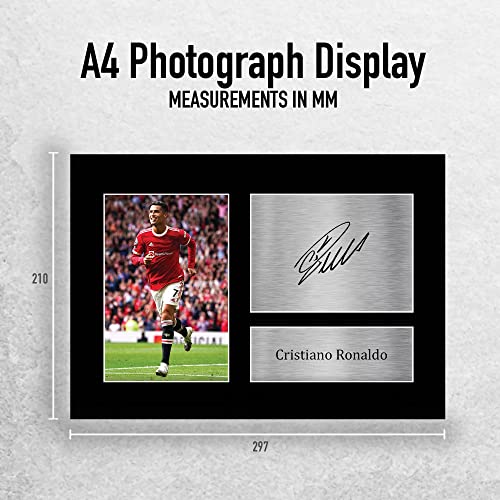 HWC Trading Cristiano Ronaldo Manchester United Man U Regalos Impresos Imagen De Autógrafo Firmado para Los Aficionados Al Fútbol Y Partidarios