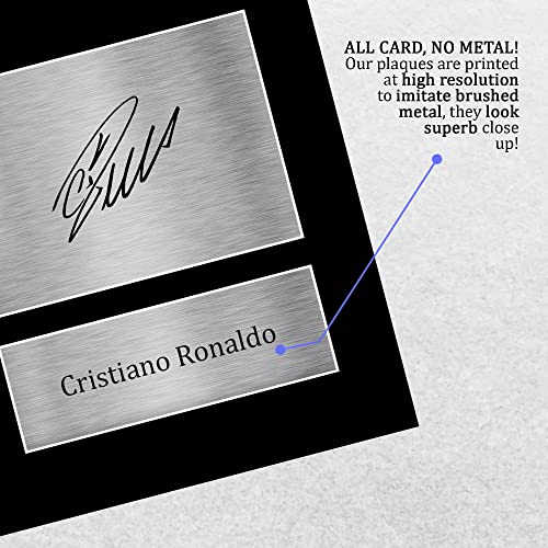 HWC Trading Cristiano Ronaldo Manchester United Man U Regalos Impresos Imagen De Autógrafo Firmado para Los Aficionados Al Fútbol Y Partidarios