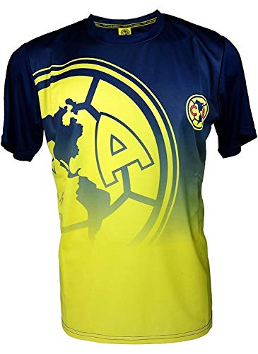 Icon Sport Group P004 - Camiseta de fútbol para adulto, Club America Soccer Jersey-J004-XL, Adulto, Negro