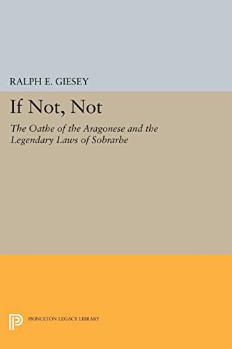 If not, not: The Oathe of the Aragonese and the Legendary Laws of Sobrarbe: 2043 (Princeton Legacy Library)