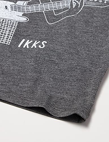 IKKS Junior tee-Shirt Manches Longues Camiseta, Gris chiné Anthracite, 14 ANS para Niños