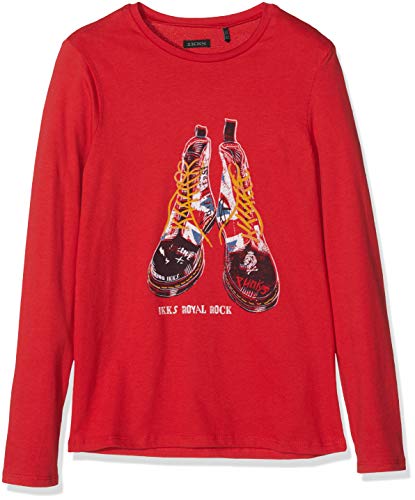 IKKS T-Shirt Garcon VISUEL Baskets Camiseta, Rojo (Rouge foncé 37), 5 años (Tallas De Fabricante: 5A) para Niños