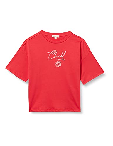IKKS tee-Shirt Rouge Chill Camiseta, Rojo, 10 Años para Niños