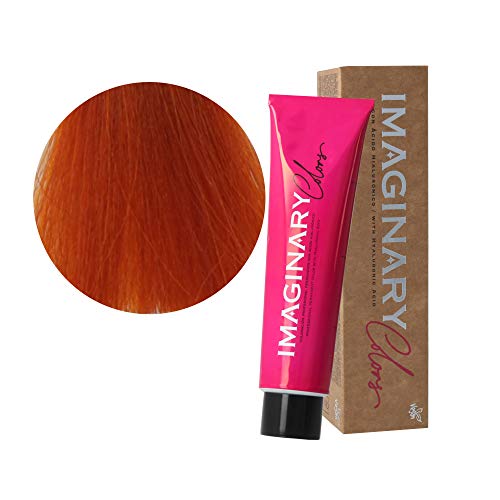 Imaginary Tinte pelo mujer profesional, Coloración permanente, 100 ml (pack de 3) (Rubio claro cobrizo dorado 8-43)