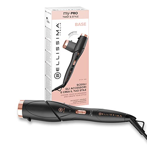 Imetec Bellissima My Pro Twist & Style GT22 100, Base para moldeadora de pelo + Accesorio Rizador Glamour Waves GT22 140