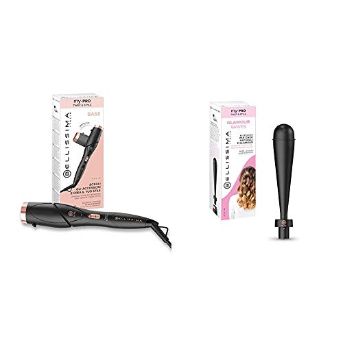 Imetec Bellissima My Pro Twist & Style GT22 100, Base para moldeadora de pelo + Accesorio Rizador Glamour Waves GT22 140