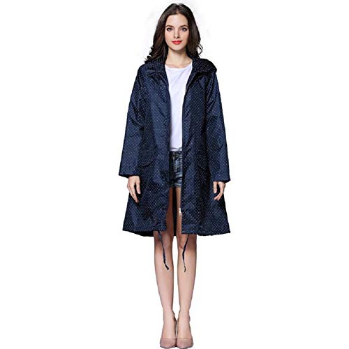 Impermeable de muer con capucha Vie en rose Ducomi® multicolor Blue Pois