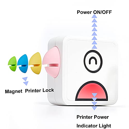 Impresora de Pegatinas térmicas - Mini Impresora inalámbrica para Imprimir Pegatinas,Imágenes,Notas,Listas,Compatible con iOS, teléfono Andriod