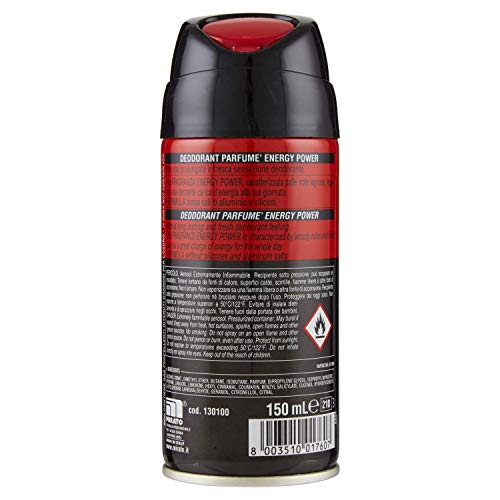 INTESA POUR HOMME desodorante perfumado Energy Power 24h, 150 mL