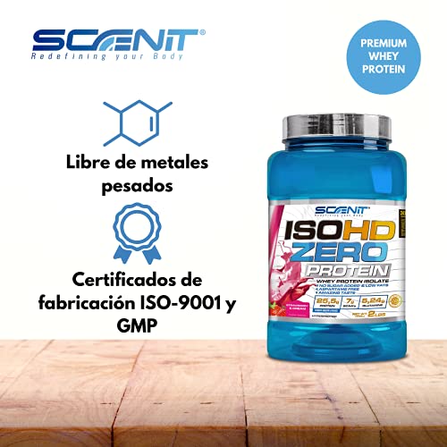 ISOHD Zero Protein | 100% whey protein isolate, proteinas whey para el desarrollo muscular | Proteinas para masa muscular con aminoácidos | proteinas whey isolate | 908 g (Galletas con nata)