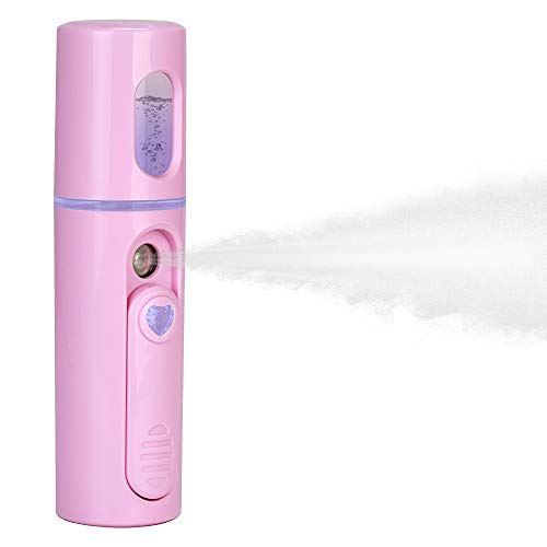 IXROAD Nano Vaporizador Humidificador Pulverizador Atomizador para Hidratante Facial, Belleza, Maquillaje, Makeup (Rosa)