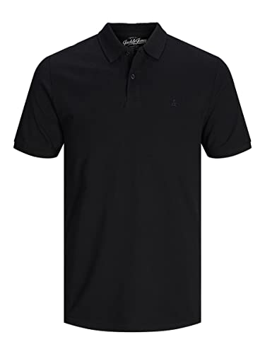 Jack & Jones Jjebasic Polo SS Noos, Negro (Black), L para Hombre