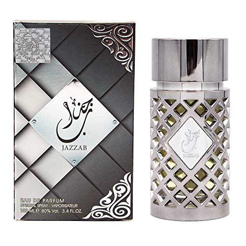 Jazzab Silver Perfume 100ml Spray de parfum unisexe Eau de parfum parfum arabe frais, agrumes, boisé
