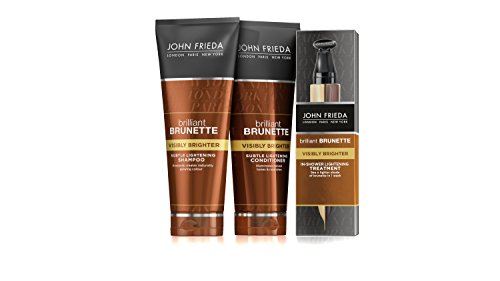 John Frieda Tratamiento Intensificador Pelo Castaño 100ml | Aclarador Pelo | Tonos Oscuros