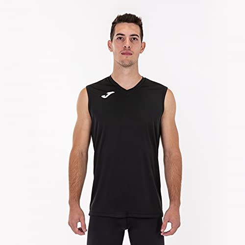 Joma Combi Camiseta Entrenamiento, Hombre, Negro, L