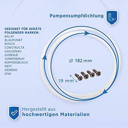 Junta de repuesto para bomba Bosch 12005744, pieza de repuesto para lavavajillas Siemens, Neff E15, juego de reparación, junta de cabezal de bomba, accesorio para lavavajillas