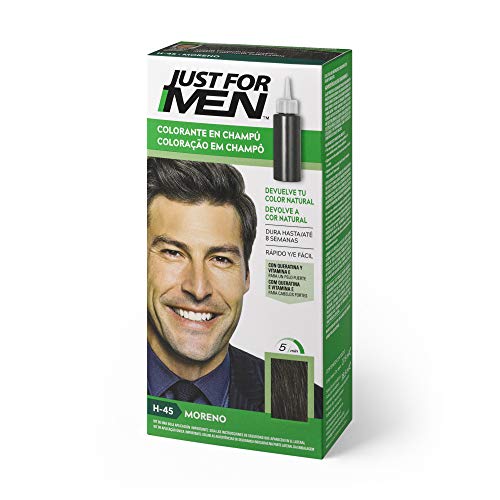 Just For Men Tinte Colorante En Champu Para El Cabello Del Hombre. Moreno. H-45