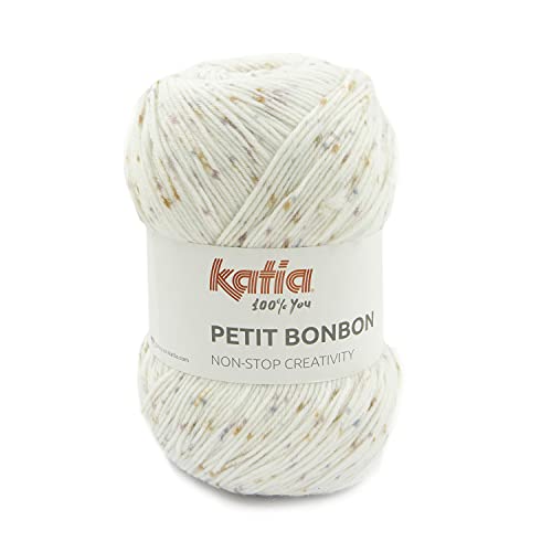 Katia Petit Bonbon color 100 - Lana suave para bebé sin lana para tejer o ganchillo