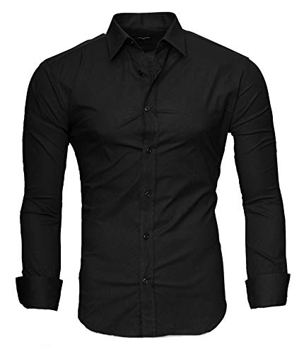 Kayhan Hombre Camisa, TwoFace als Uni Classic Black XL