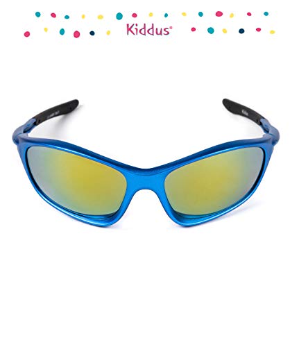 Kiddus Gafas de Sol Deportivas para Niñas y Niños a partir de 6 años. La mejor Seguridad y Protección con Filtro Solar UV400. Para actividades al aire libre.