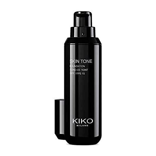 KIKO Milano Skin Tone Foundation 30 | Base de maquillaje fluida iluminadora SPF 15