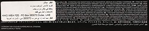 KIKO Milano Smart Hydrating Foundation 18 - N 80 | Base de maquillaje hidratante y uniformadora