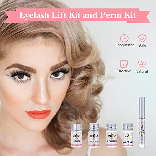 Kit de Permanente de Pestañas, Pretfy Lash Lift Kit, Kit de Elevación de Pestañas, Semipermanente Natural con Herramientas Completas, Lifting Pestañas, Ideal para Salones