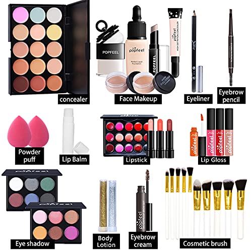 Kits de Maquillaje, Set de Cosméticos Todo en Uno, Set de Regalo de Maquillaje Kit de Inicio Completo con Sombras de Ojos, lápiz Labial, Kit de Cosméticos para Niñas Mujeres#2